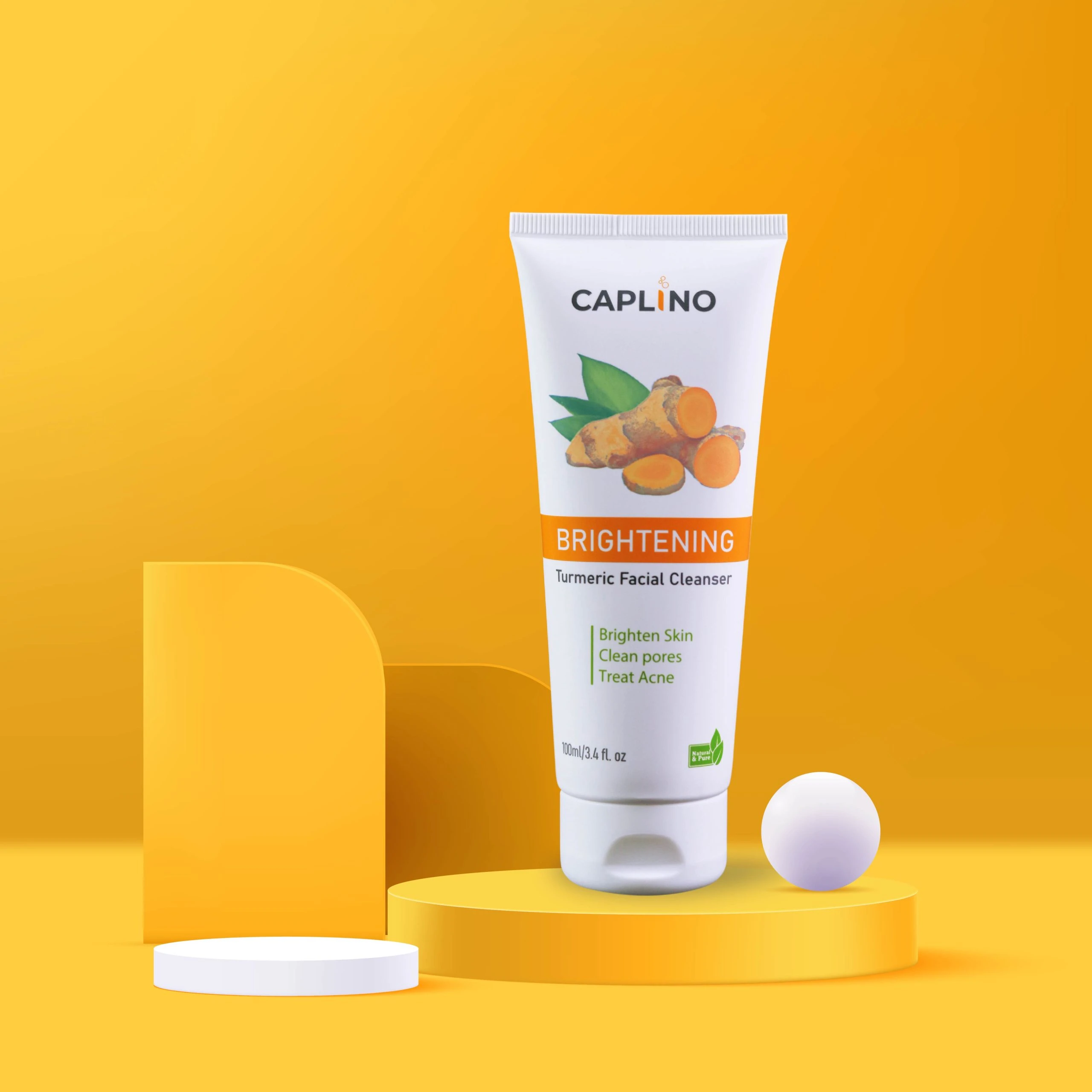Caplino Brightening Turmeric Facial Cleanser – 100ml