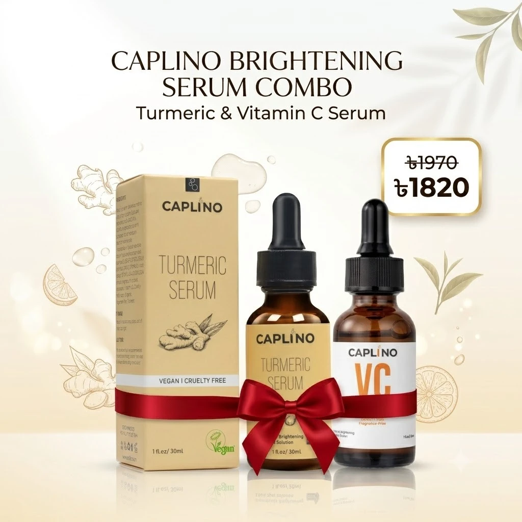 CAPLINO Brightening Serum Combo Turmeric & Vitamin C Serum