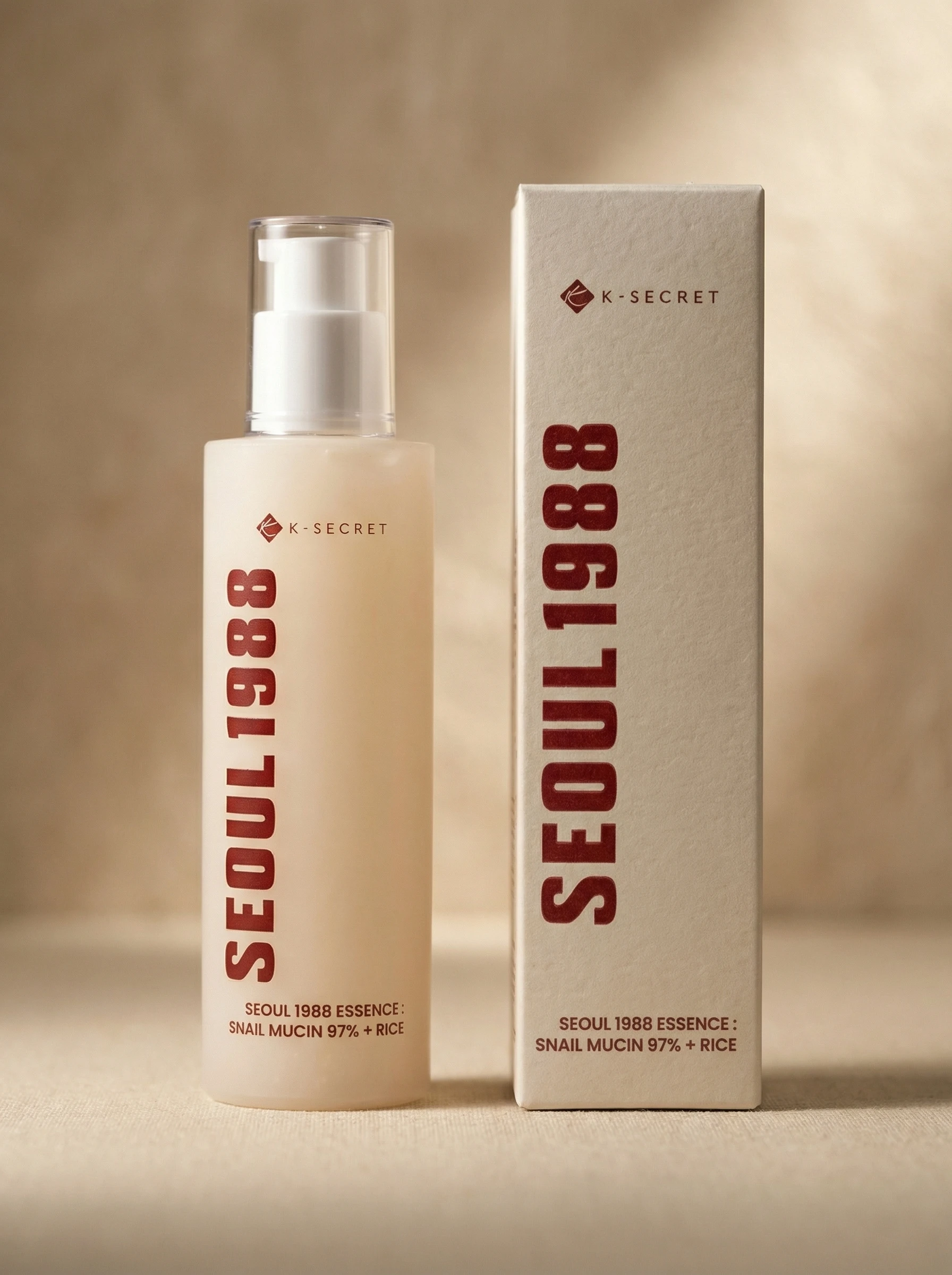 K-Secret Seoul 1988 Essence: Snail Mucin 97% + Rice 100 ml